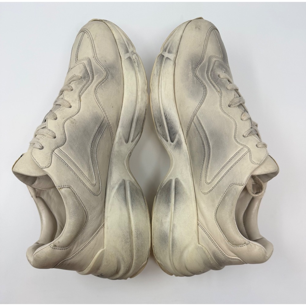 Gucci Rhyton Lips Leather Sneaker Size 10.5 US 9.5 Gucci - Picture 4 of 10